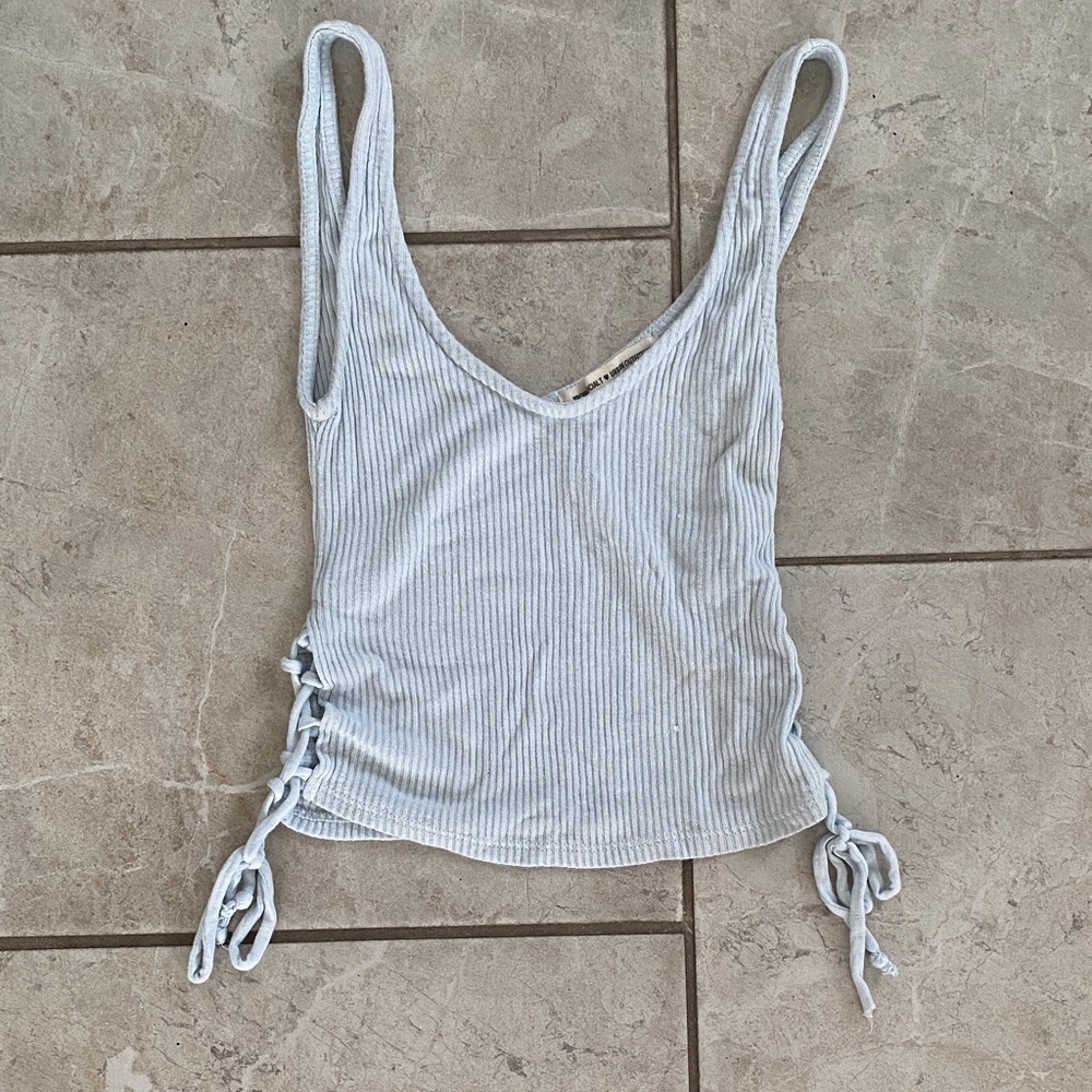 UO Project Social T Pastel Blue Tank